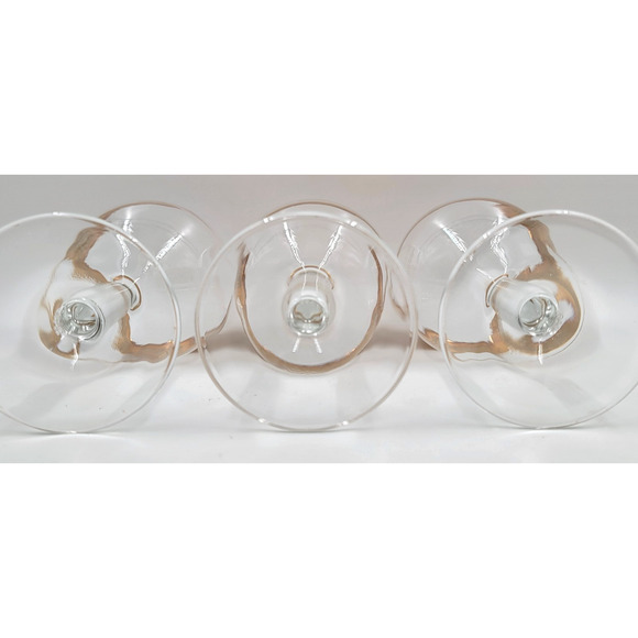 Wine Glasses Gold Trim Scrolling Pattern 5 1/8" France Lot of 3 - Picture 4 of 6